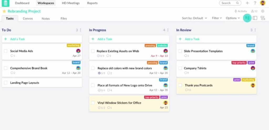 8 Best Team Management Apps And Task Management Software In 2020 Image of Redbooth team management app.