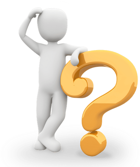 10 Interesting Leadership Myths And The Truth About Leadership! Image of figure standing on a question mark scratching head representing a leader, supervisor, boss, manager not having all the answers.