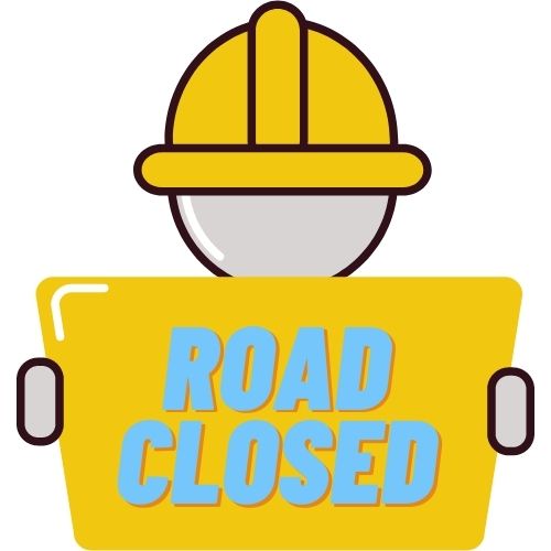 Fuel Team Success with These 30 Creative Morale Boosters Image of a construction worker holding a sign saying road closed. Team morale building ideas.