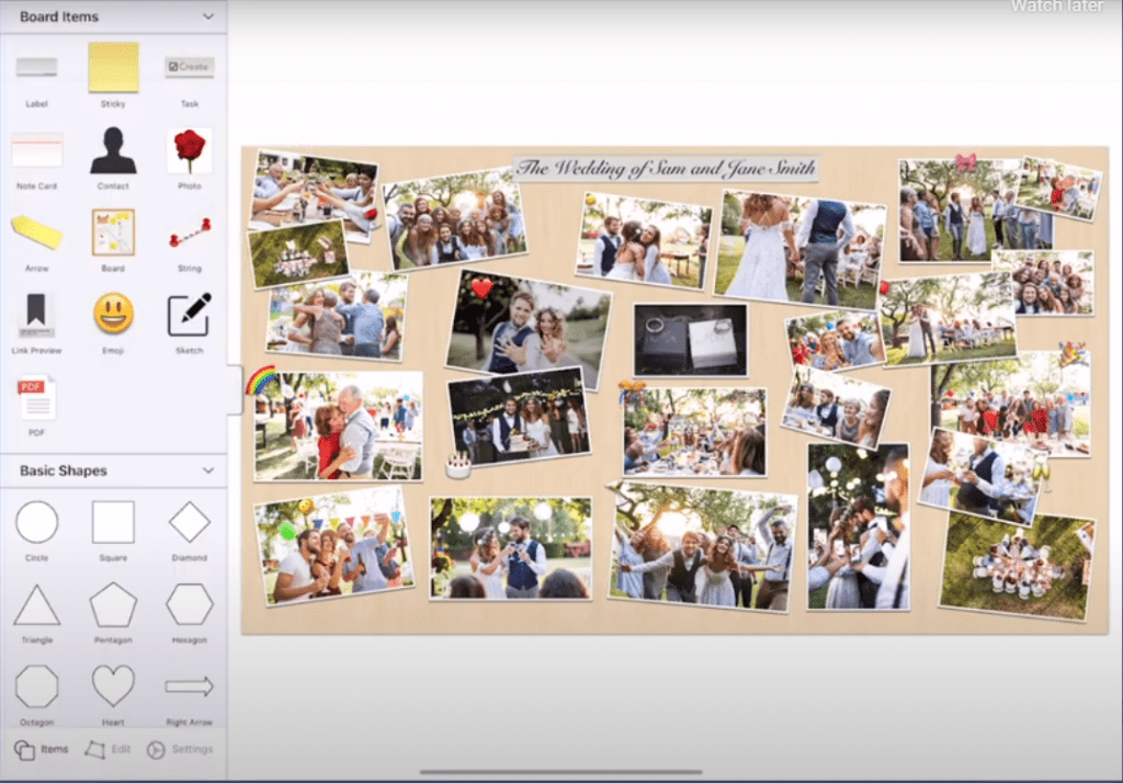 How To Make A Vision Board That Actually Works + Free App List Image of Corkulous Vision Board app for Apple.