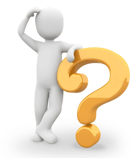 Image of figure standing on a question mark scratching head representing a leader, supervisor, boss, manager not having all the answers.