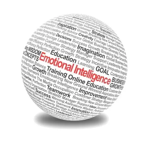 Image of a globe with words describing strong emotional intelligence.