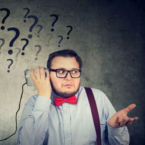 Lead with Confidence: 8 Virtual Team Challenges Conquered Image of a person listening to a jar with a string attached for the communication section. One of the challenges of virtual teams.