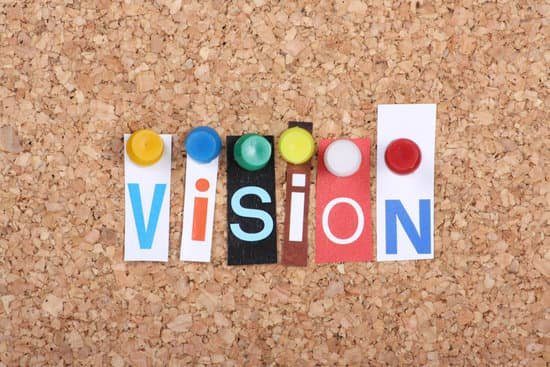 How To Make A Vision Board That Actually Works + Free App List Image of the word vision tacked onto a cork board showing how to to make a vision board.