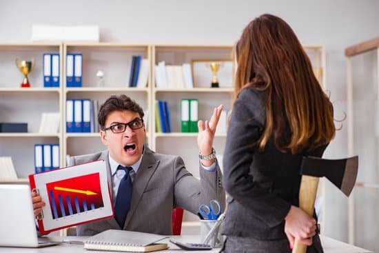 Man and woman having conflict in the workplace.