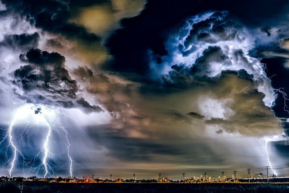 Complete Guide to The 5 Stages of Group Dynamics Image of a storm representing the storming stage of team development and team dynamics.