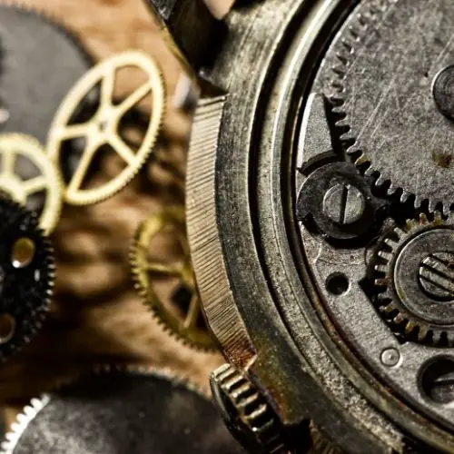 Image of gears representing the movement of processes.
+