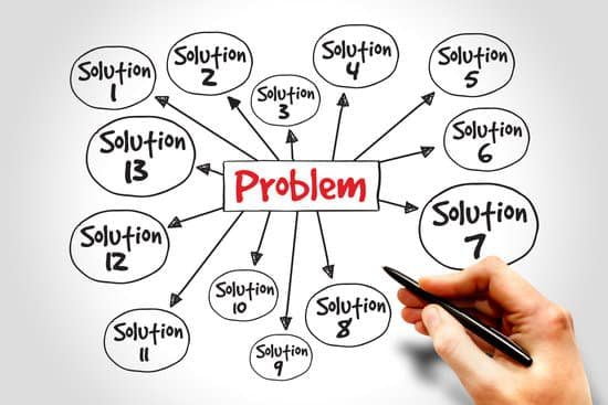 Image of the text problem in the middle with multiple solutions around it. For leadership qualities.
