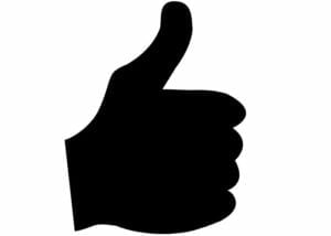 Image of a thumbs up.