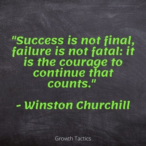 Find A Life Coach Online To Reach New Heights Personal Growth Quote. "Success is not final, failure is not fatal: it is the courage to continue that counts." - Winston Churchill