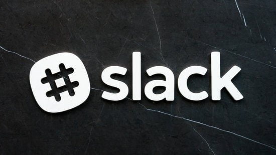 Image of the word slack for the Slack team management app, project management software, task management software.