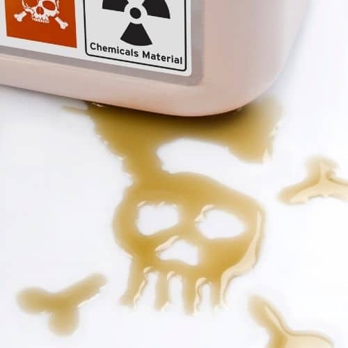 Image of toxic chemical representing a toxic workplace.