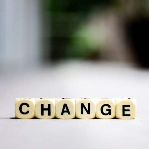 Image of the word change