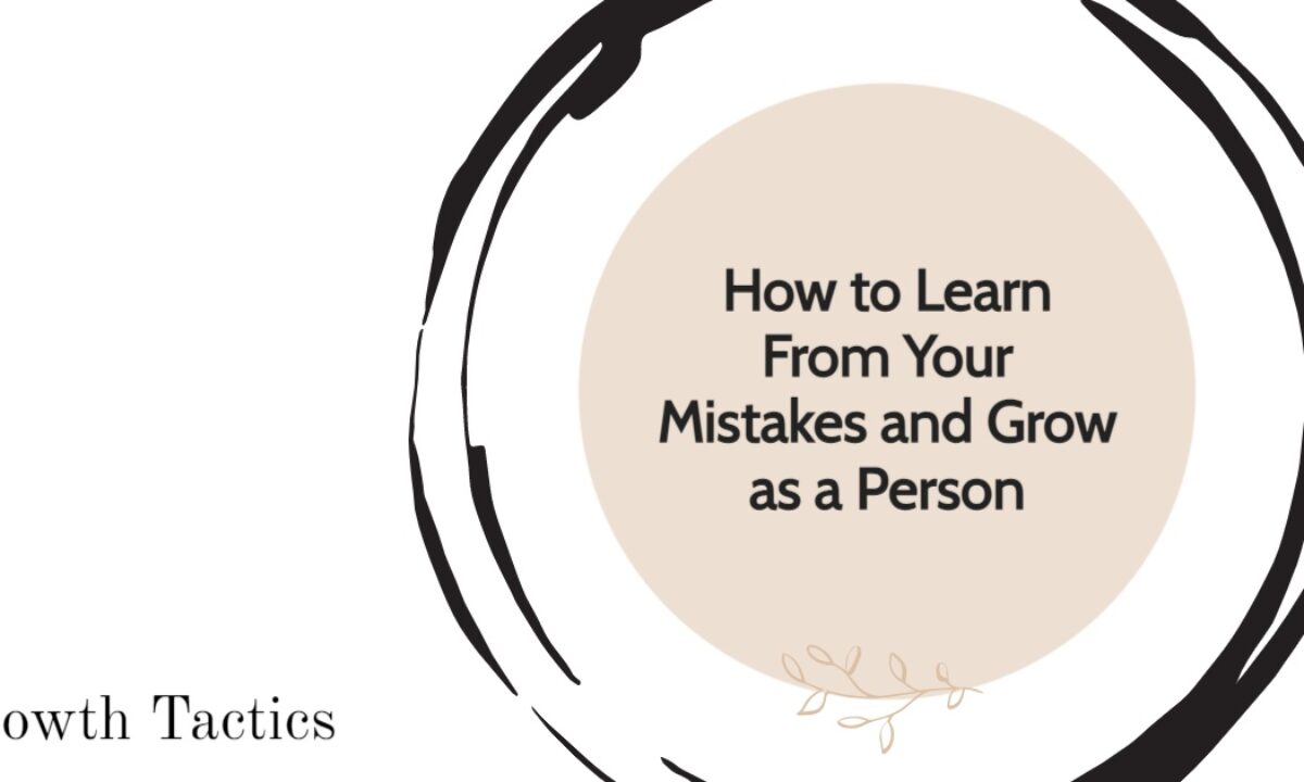 Learn from your mistakes