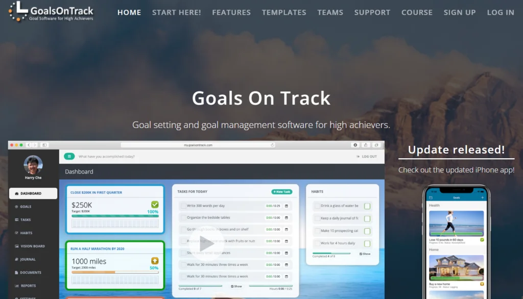 7 Free Online Goal Tracker Sites to Achieve Results Goals on Track Goal Tracking App