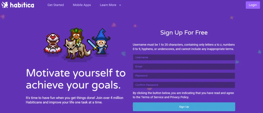 7 Free Online Goal Tracker Sites to Achieve Results Habitica Goal Tracking App