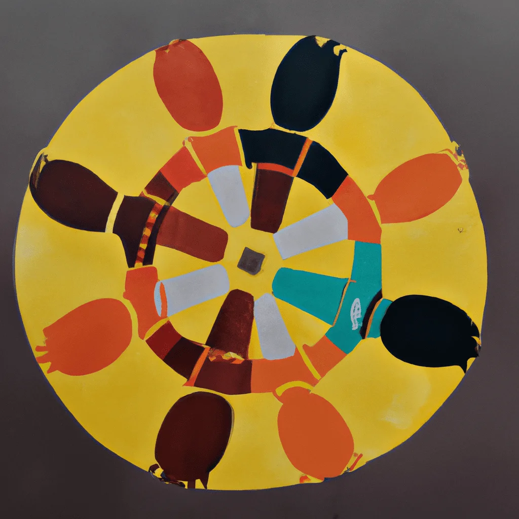 How to Be Open-Minded: 15 Things You Can Start Now Painting of a circle of a friends.