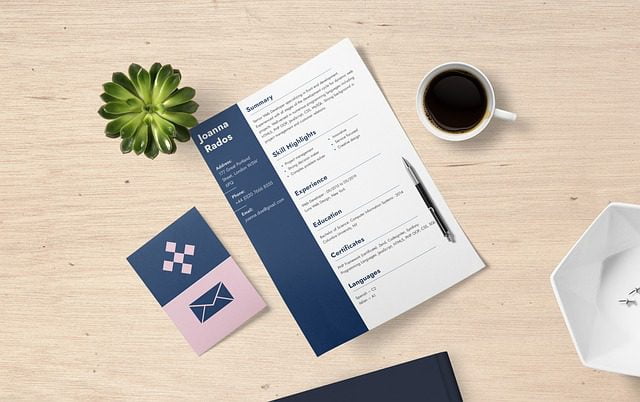 Image of a resume