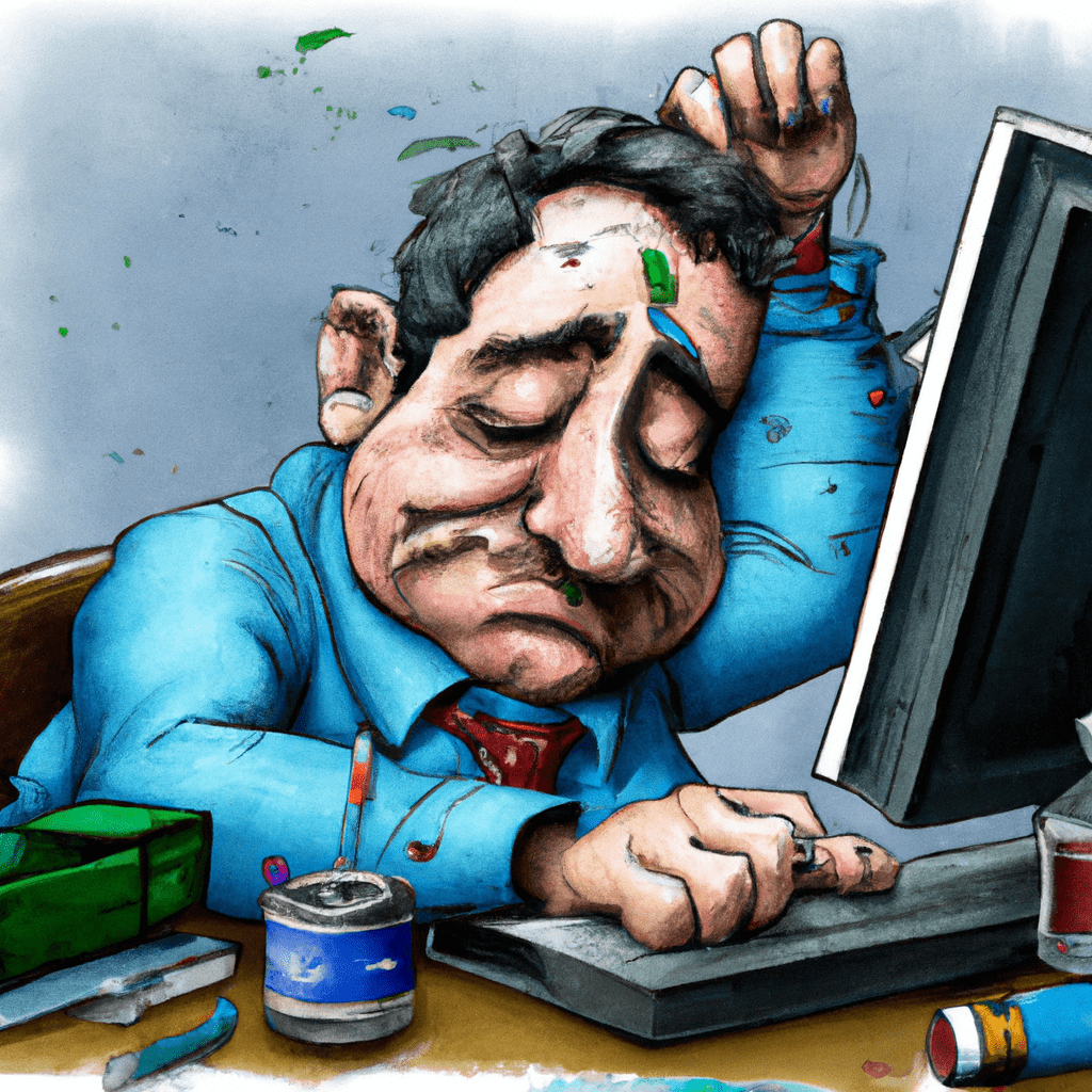 Perfectionist Traits: Ways to Overcome Perfectionism Person sitting at their computer looking stressed out