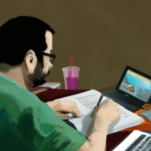 Top Leadership Training Topics for Professional Growth A person working on a computer.