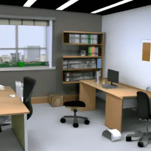 clean organized office