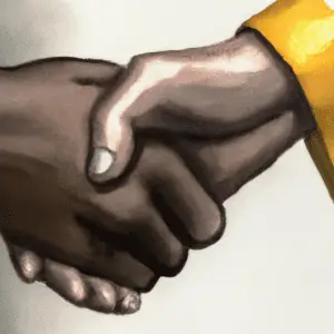 people shaking hands