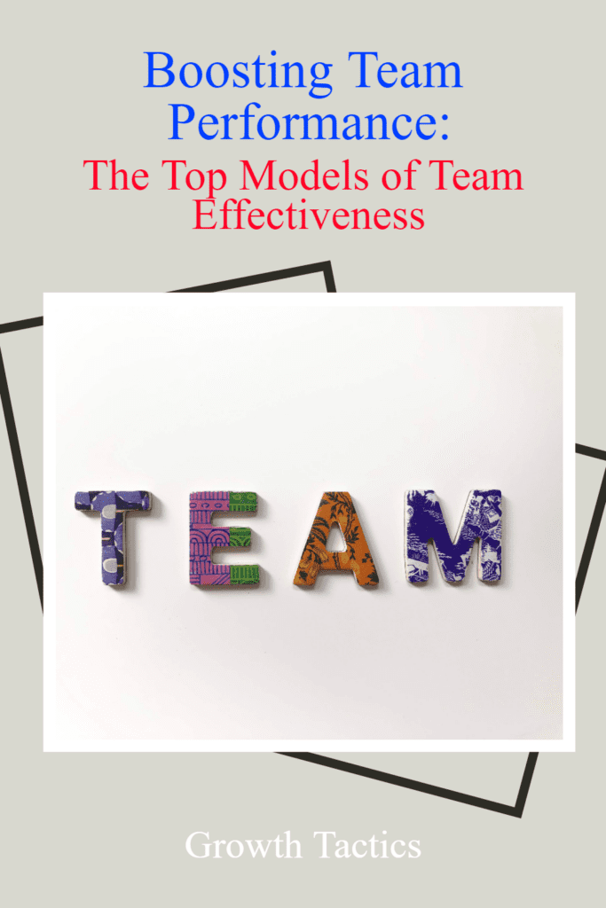 Top Team Effectiveness Models to Build High-Performing Teams team effectiveness model pin