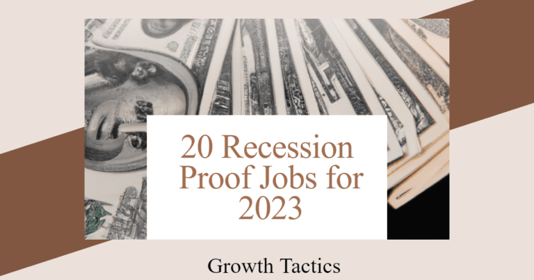 20 Recession Proof Jobs for 2023
