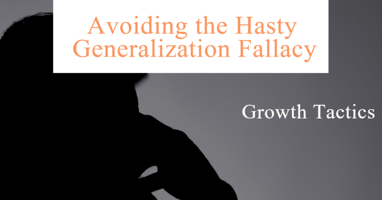 Avoiding the Hasty Generalization Fallacy
