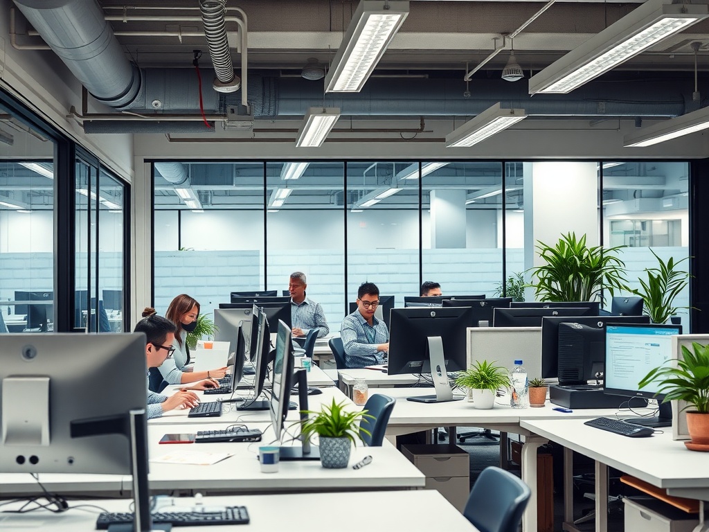 Exploring the Bureaucratic Culture (Pros, Cons, and Tips) Employees working in an office area.