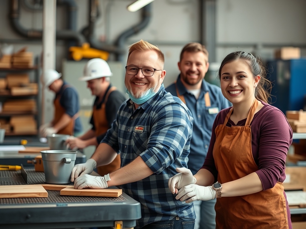 Building a Supportive Workplace Culture and Why It Matters employees hard at work with a smile on their face