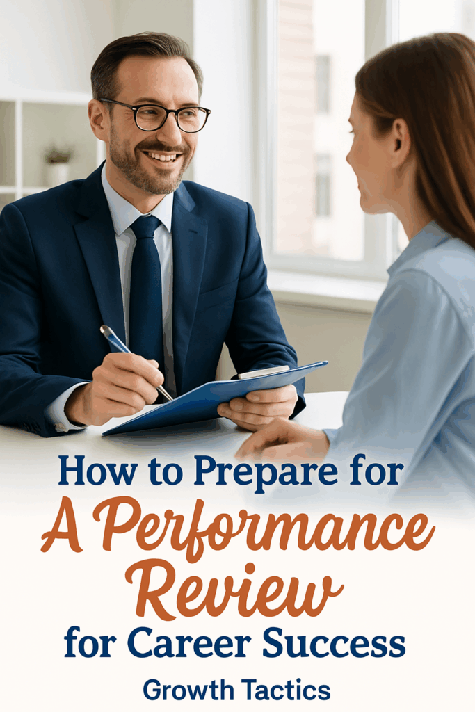 how to prepare for a performance review pin