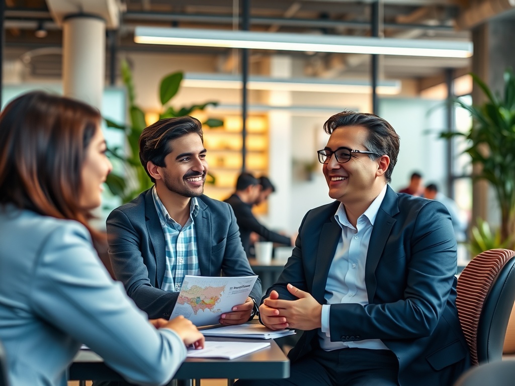 78 Management Training Topics for New and Veteran Managers Three office workers having a good conversation.