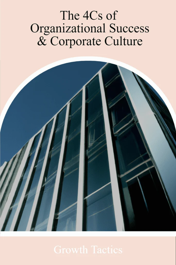 The 4Cs of Organizational Success & Corporate Culture 4Cs of organizational success pin