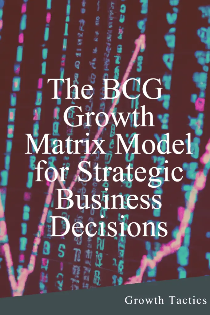The BCG Growth Matrix Model for Strategic Business Decisions