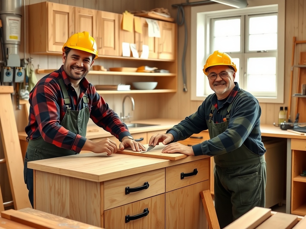 Building a Supportive Workplace Culture and Why It Matters happy workers building cabinets