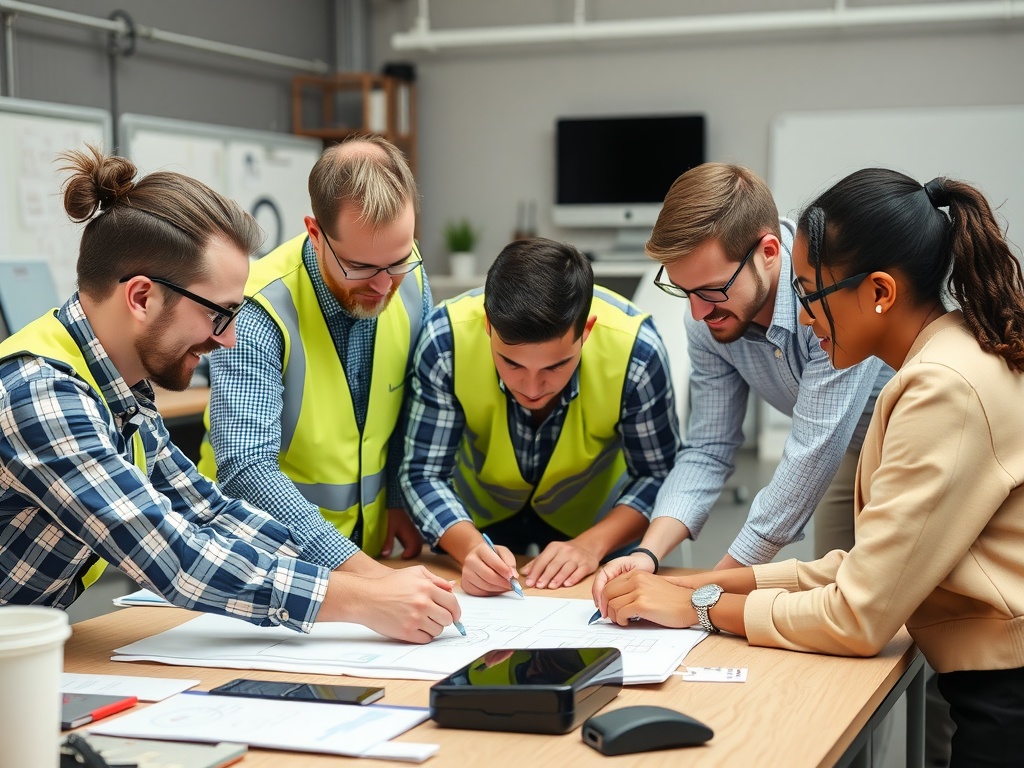 78 Management Training Topics for New and Veteran Managers Workers solving a problem together.