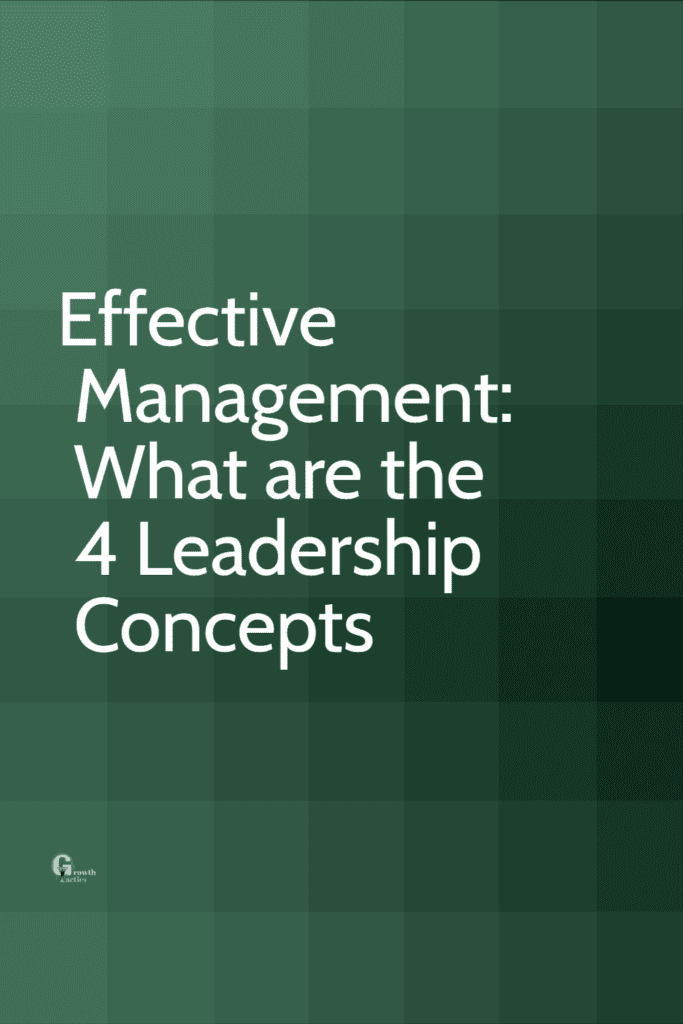 4 Leadership Concepts You Need for Effective Management leadership concepts pin