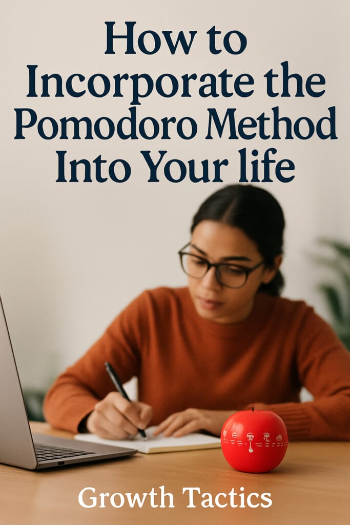 how to incorporate the pomodoro method pin