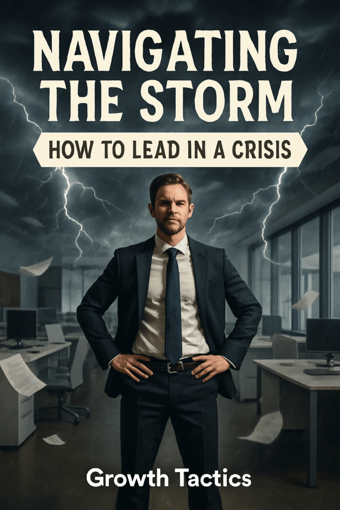 how to lead in a crisis pin
