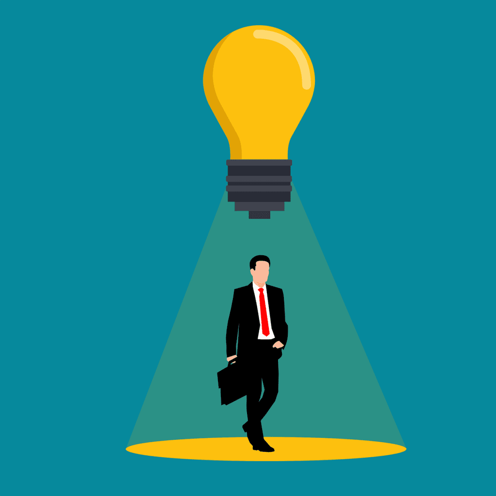 Why Leadership is Important and How It Drives Success A leader with a big light shining on his head showing the importance of leadership.