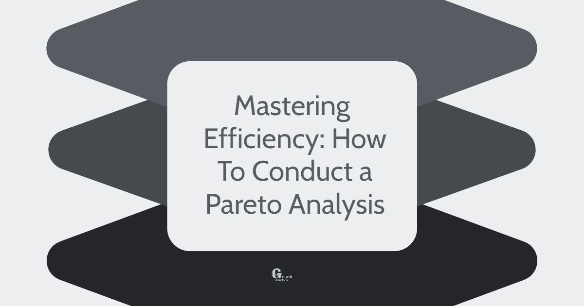 How to conduct pareto analysis.