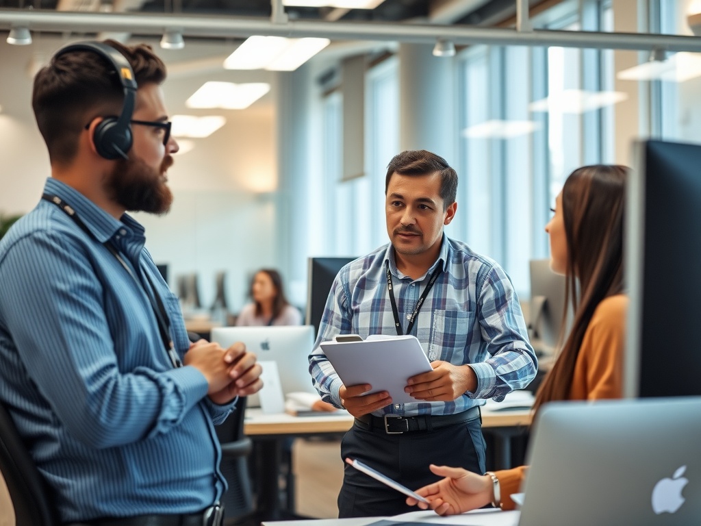 Why Is Effective Communication Important? Keys to Success Workers chatting in an office.