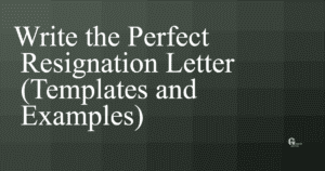 write the perfect resignation letter templates and examples lvd7 fbpost