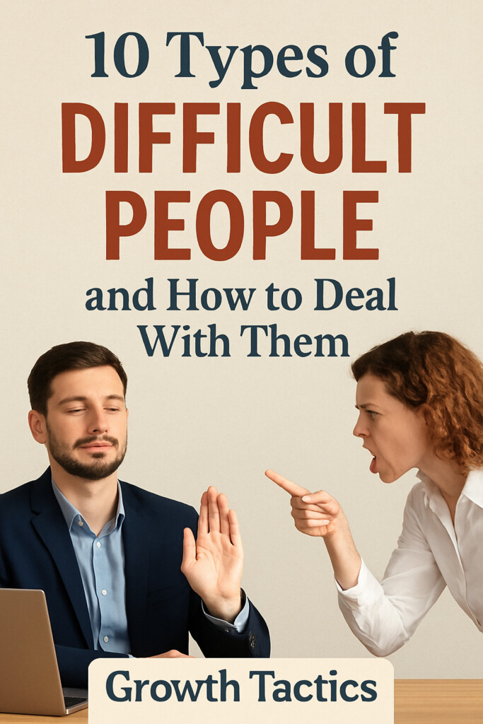 10 types of difficult people pin