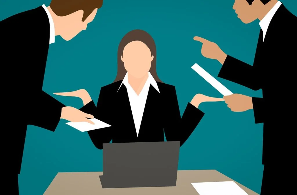 Understanding Directive Leadership Style and When to Use It angry, businesswoman, conflict