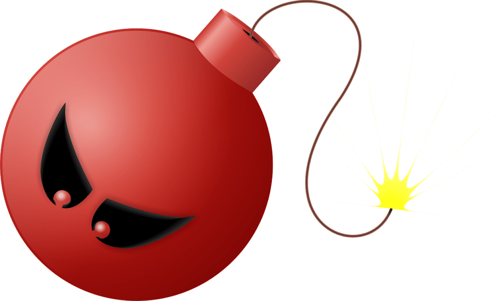 bomb, explode, anger