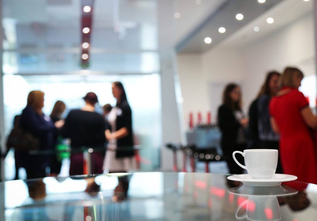 Different Types of Business Communication and How to Use Them coffee break, conference, women