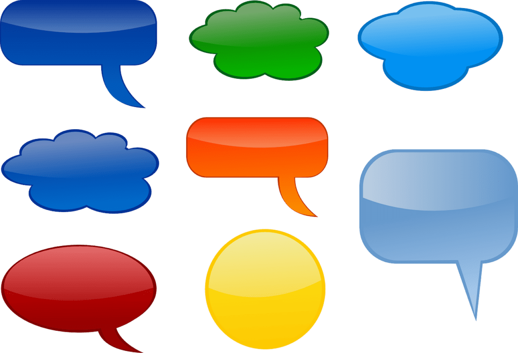 How to Start a Conversation with Anyone comments, bubbles, nature