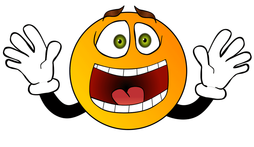 smiley, scared, surprised